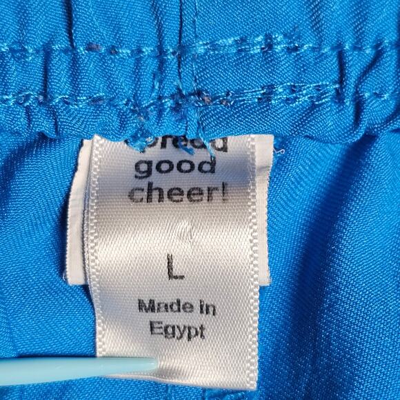 WonderWink Women's Vibrant Blue Scrub Set with Yellow Ties - Picture 8 of 11